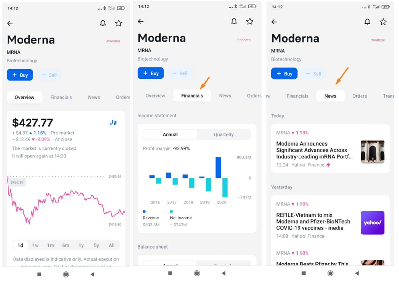 Revolut Trading Review - Mobile Trading App (Stock's Dashboard)