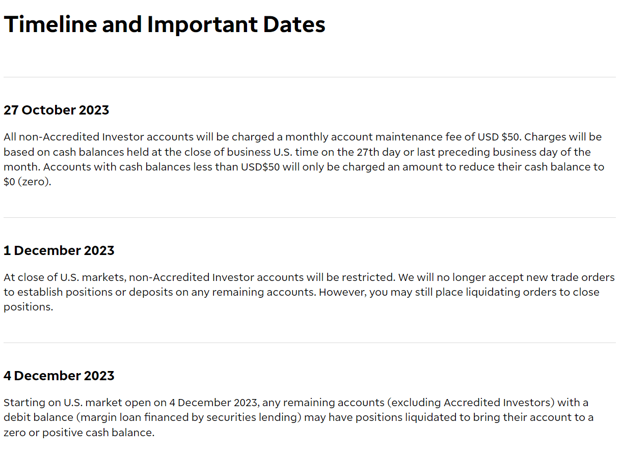 td ameritrade timelines